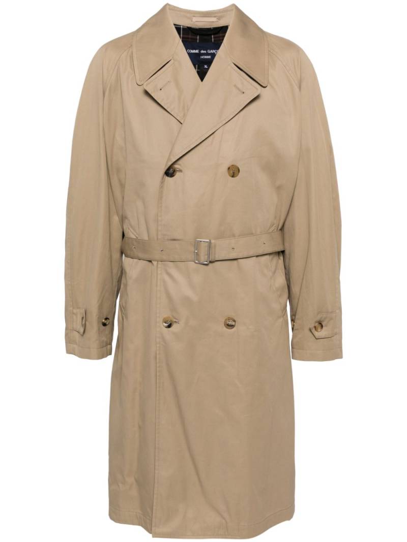 Comme des Garçons Homme double breasted trench coat - Brown von Comme des Garçons Homme