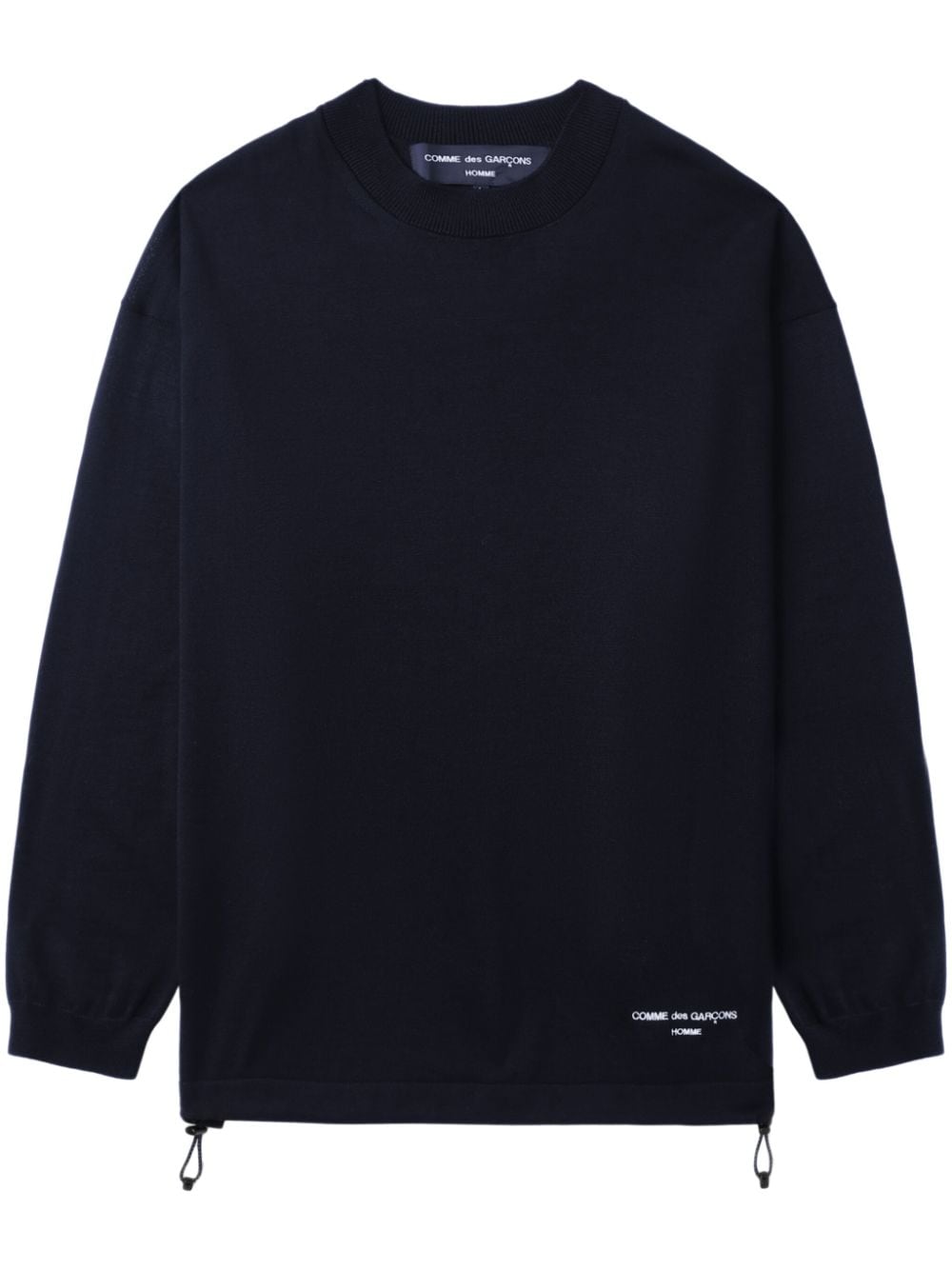 Comme des Garçons Homme drawstring-hem sweatshirt - Blue von Comme des Garçons Homme