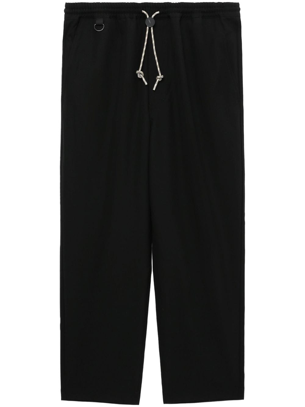 Comme des Garçons Homme drawstring straight-leg trousers - Black von Comme des Garçons Homme