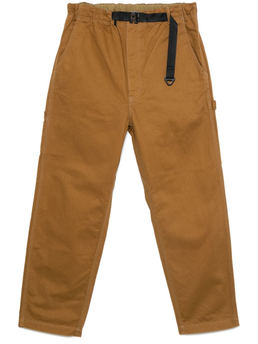 Comme des Garçons Homme herringbone-pattern trousers - Orange von Comme des Garçons Homme