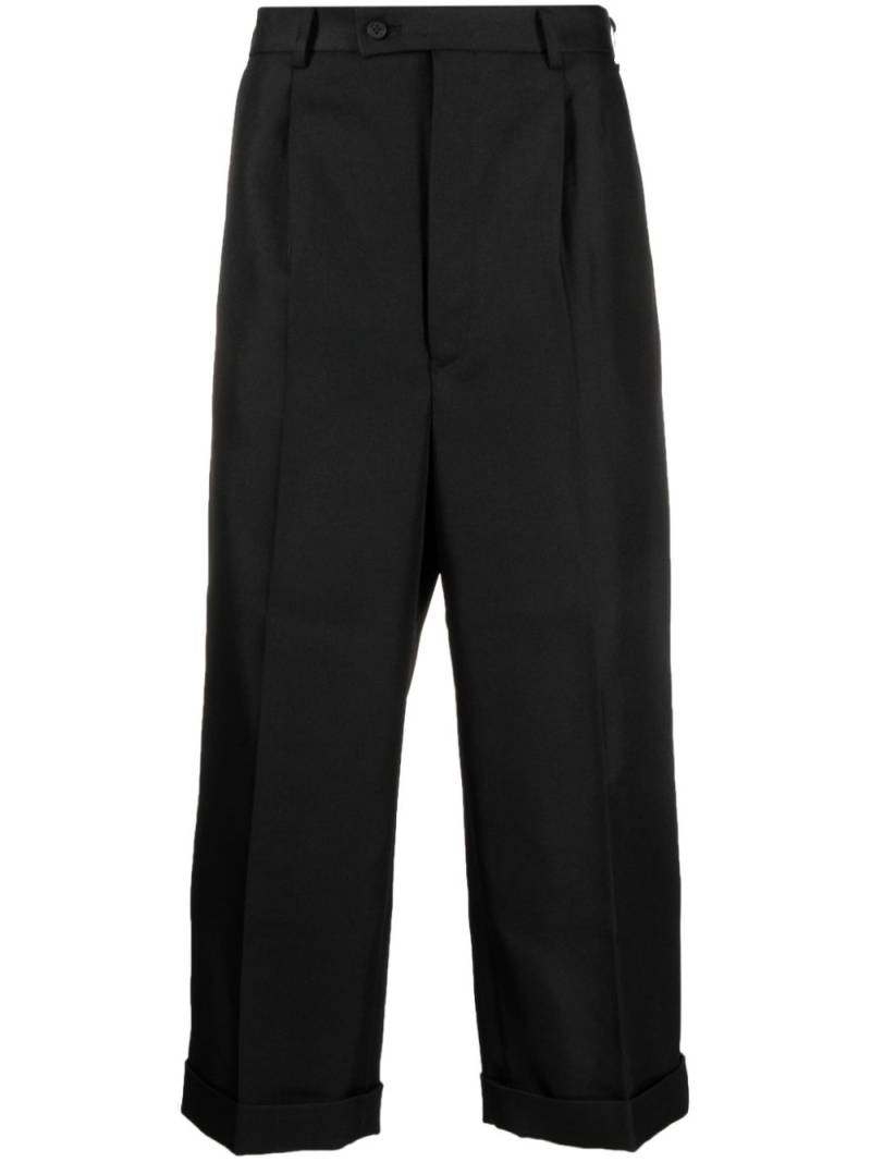 Comme des Garçons Homme high-waisted cropped trousers - Black von Comme des Garçons Homme