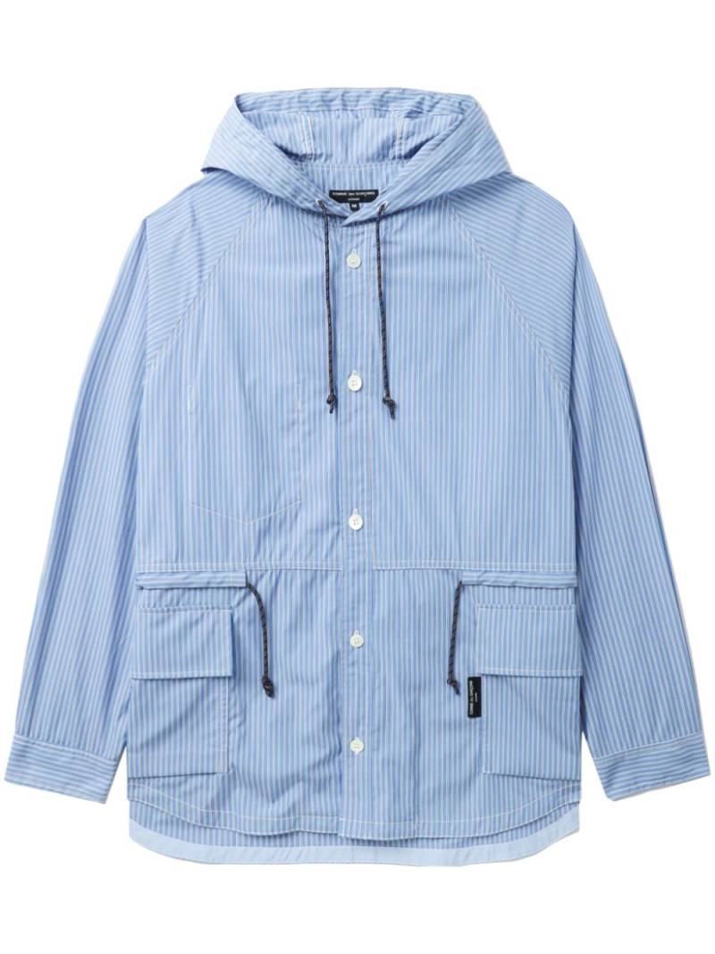 Comme des Garçons Homme hooded lightweight jacket - Blue von Comme des Garçons Homme