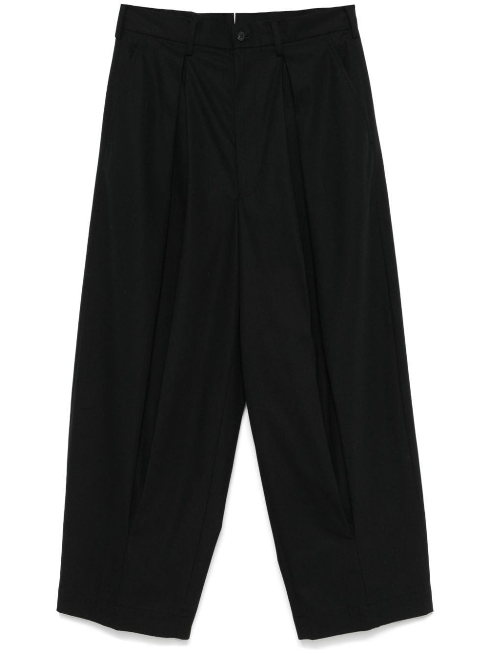 Comme des Garçons Homme inverted-pleat trousers - Black von Comme des Garçons Homme