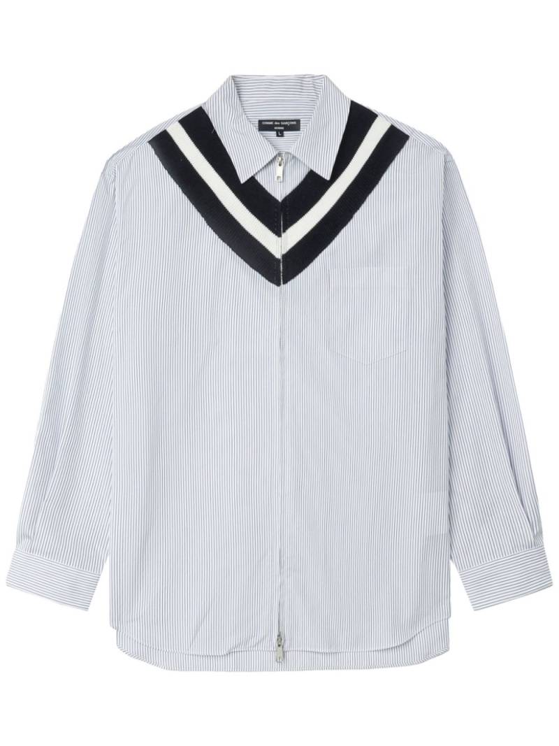 Comme des Garçons Homme knitted-detail shirt - White von Comme des Garçons Homme