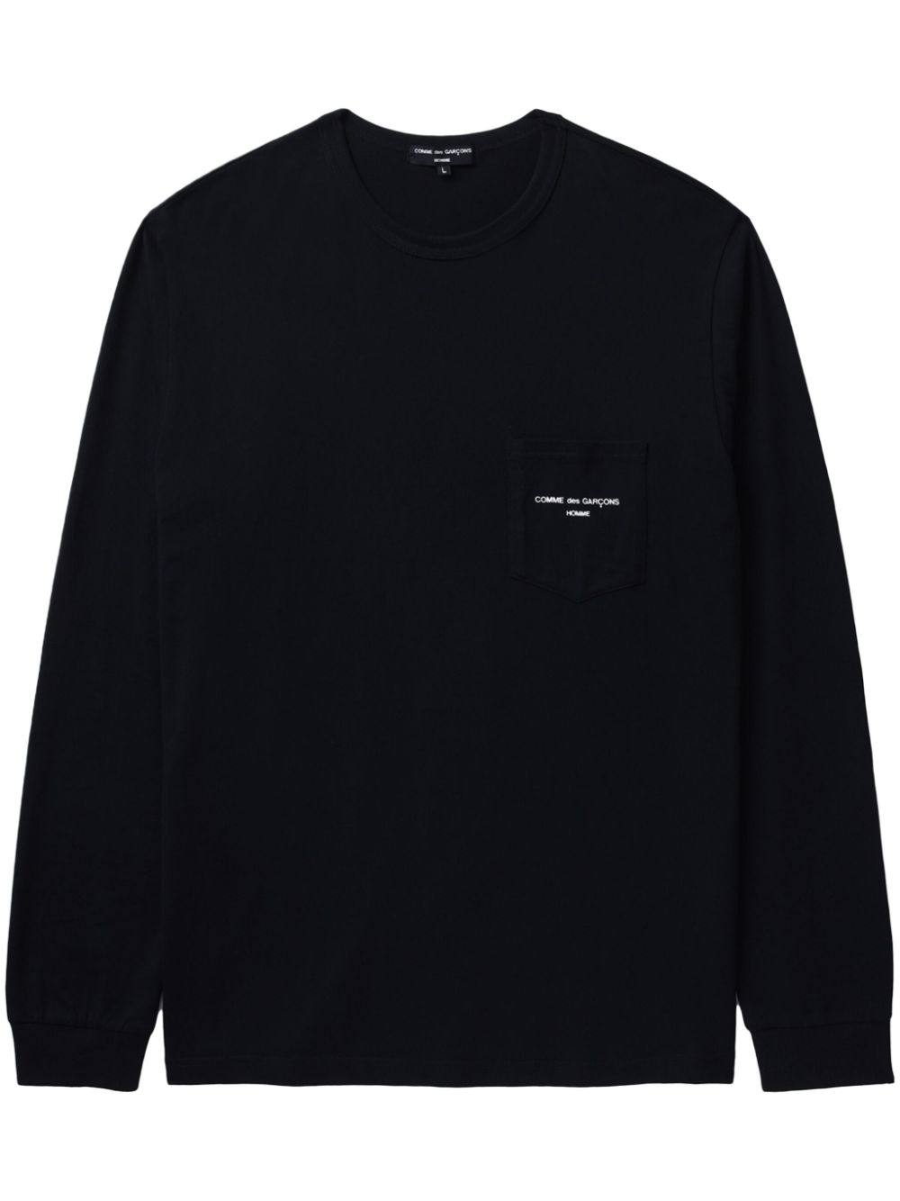 Comme des Garçons Homme logo-embroidered cotton sweatshirt - Black von Comme des Garçons Homme