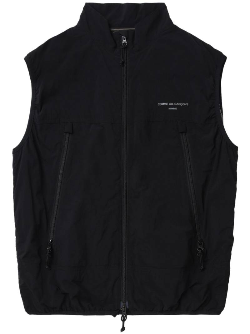 Comme des Garçons Homme logo-patch gilet - Black von Comme des Garçons Homme