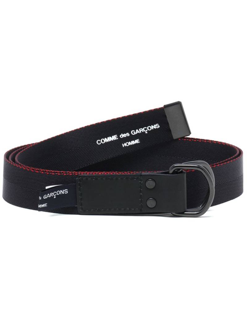 Comme des Garçons Homme logo-print belt - Black von Comme des Garçons Homme