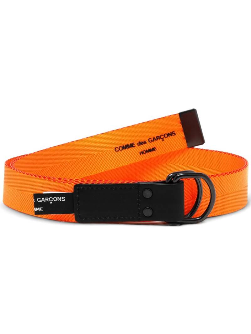 Comme des Garçons Homme logo-print belt - Orange von Comme des Garçons Homme