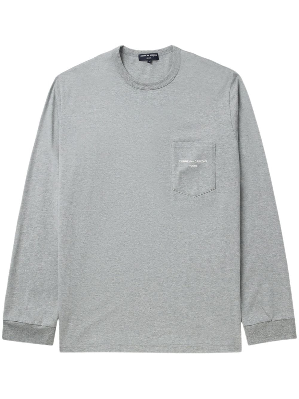 Comme des Garçons Homme logo-print cotton T-shirt - Grey von Comme des Garçons Homme