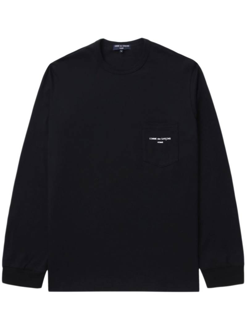 Comme des Garçons Homme logo-print long-sleeve T-shirt - Black von Comme des Garçons Homme