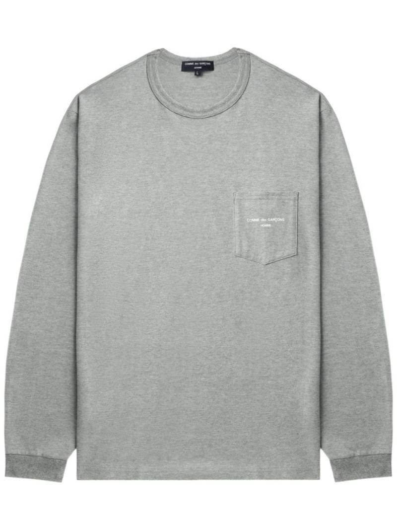 Comme des Garçons Homme logo-print sweatshirt - Grey von Comme des Garçons Homme