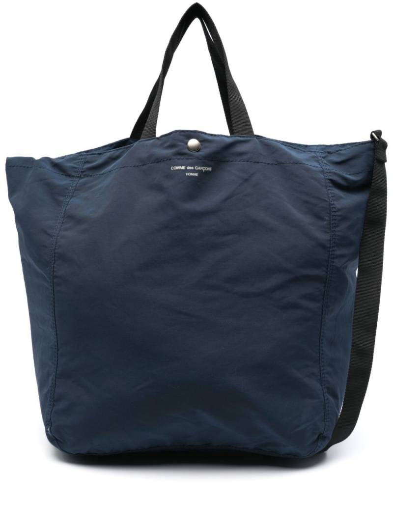 Comme des Garçons Homme logo-print tote bag - Blue von Comme des Garçons Homme