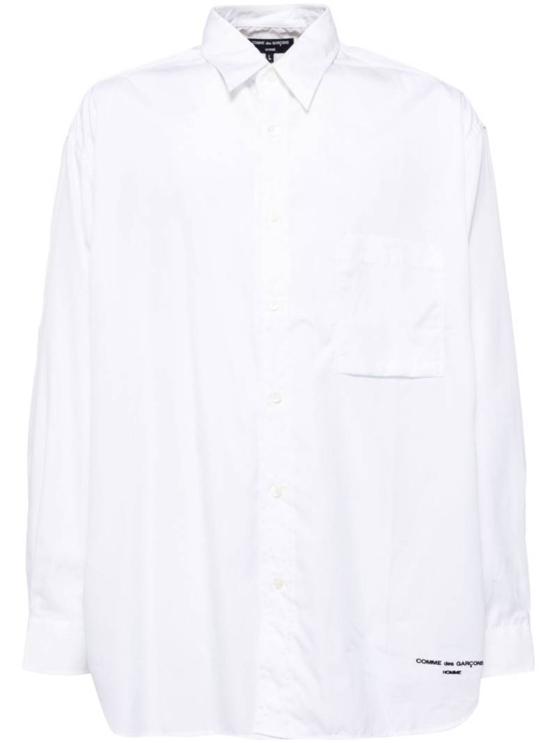 Comme des Garçons Homme logo shirt - White von Comme des Garçons Homme