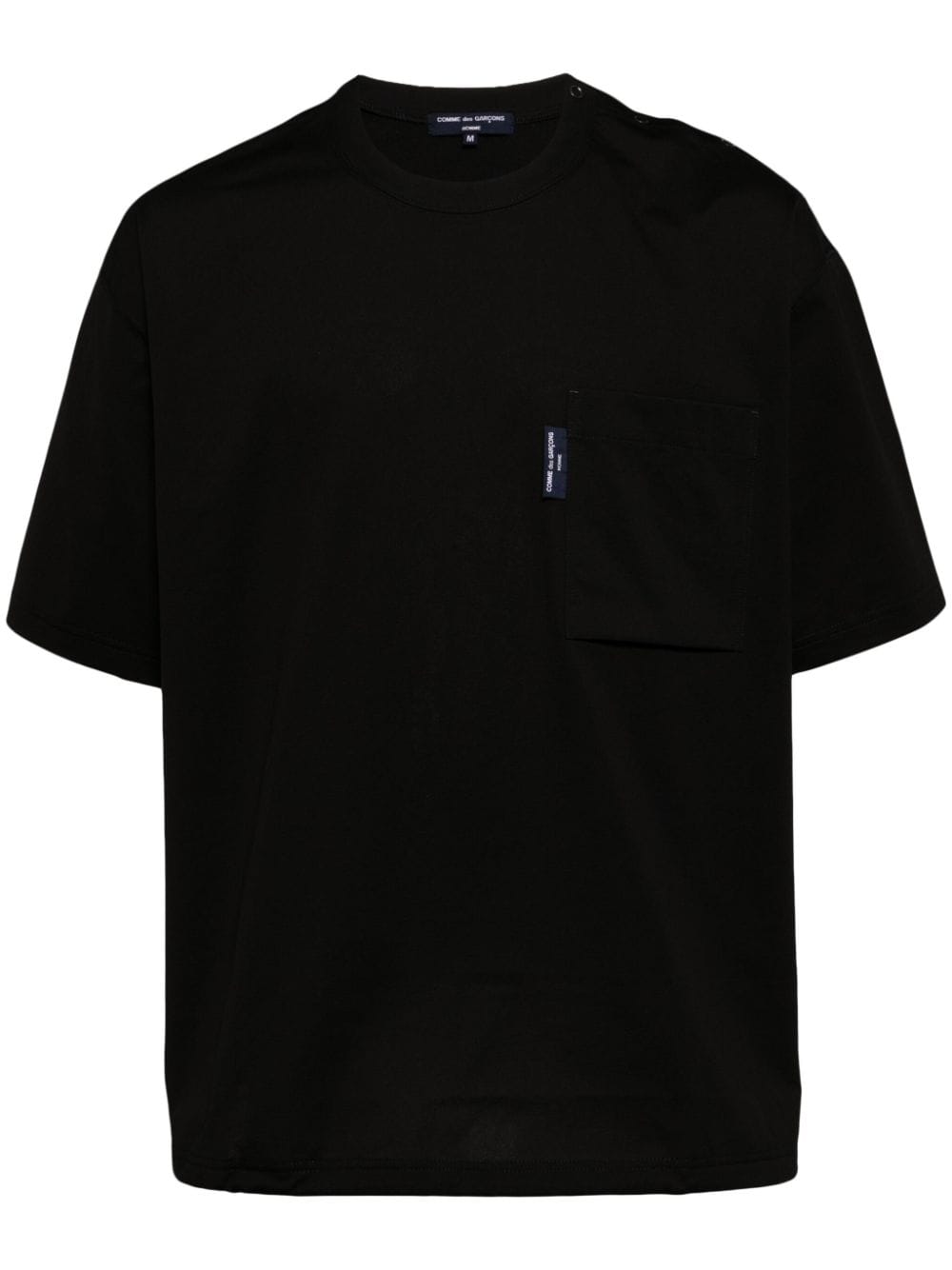 Comme des Garçons Homme logo-tag drop-shoulder T-shirt - Black von Comme des Garçons Homme