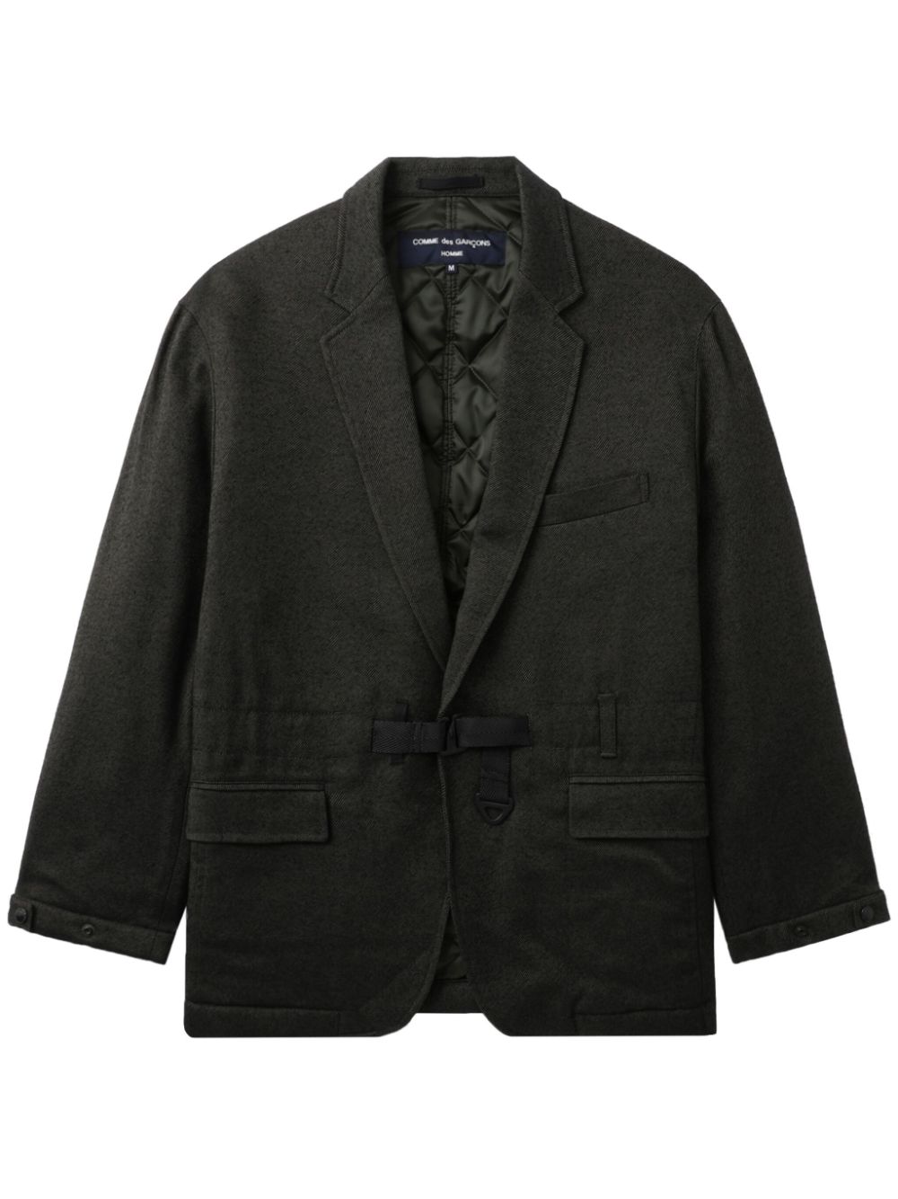 Comme des Garçons Homme notched-lapels blazer - Green von Comme des Garçons Homme