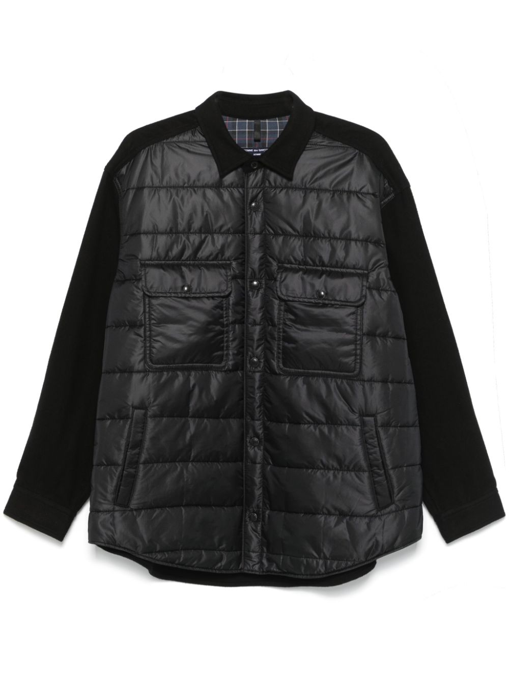 Comme des Garçons Homme padded-panel overshirt - Black von Comme des Garçons Homme