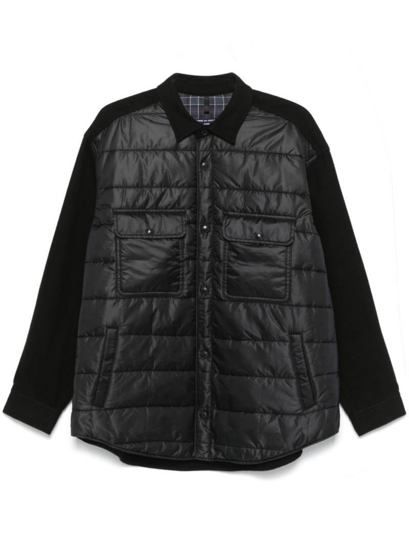 Comme des Garçons Homme padded-panel overshirt - Black von Comme des Garçons Homme