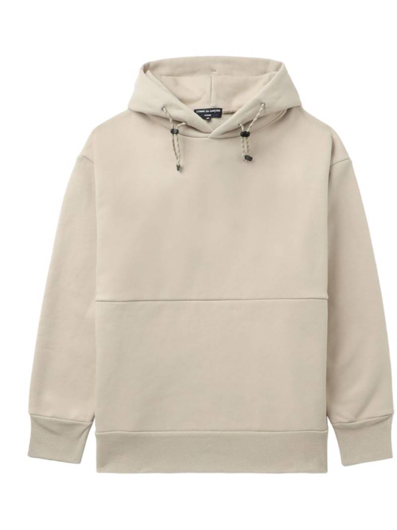 Comme des Garçons Homme panelled cotton-blend hoodie - Neutrals von Comme des Garçons Homme