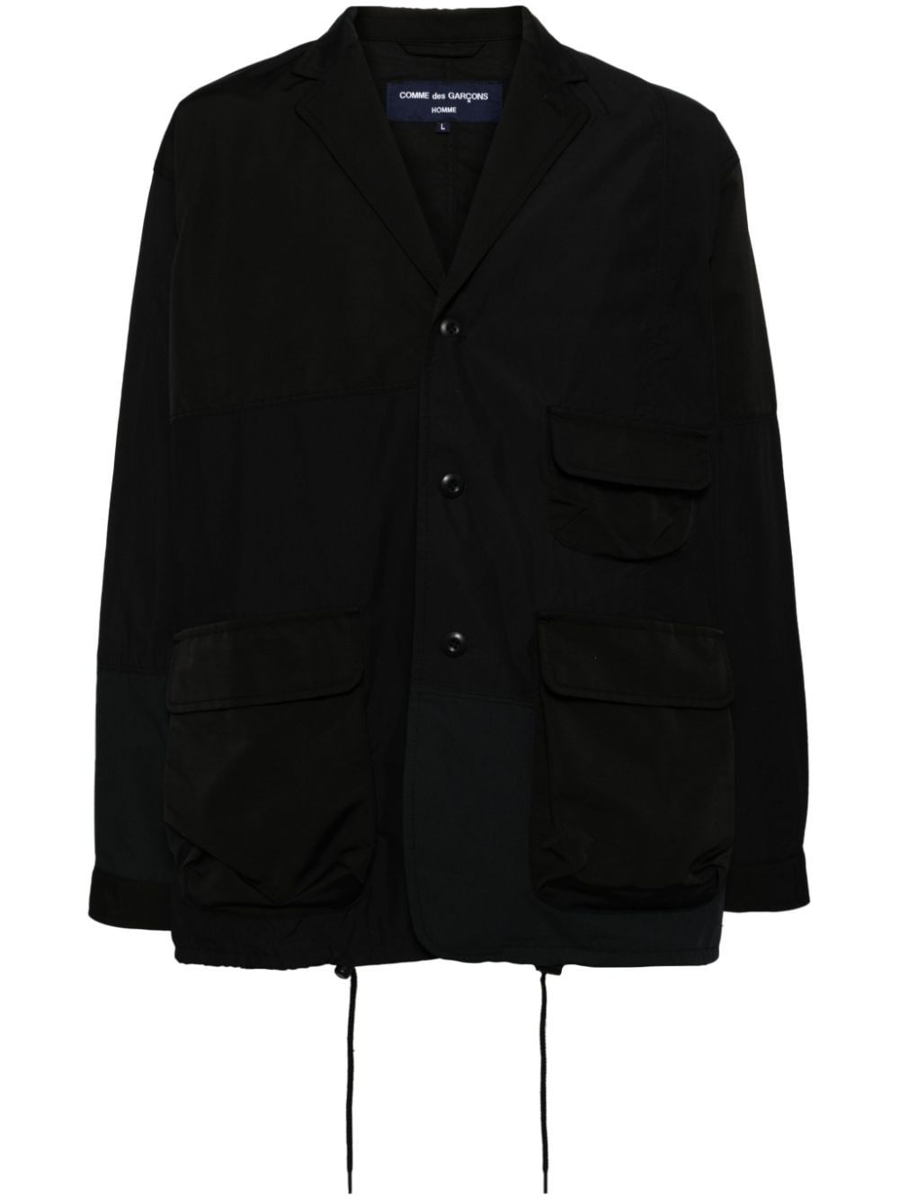 Comme des Garçons Homme patchwork cotton-blend blazer - Black von Comme des Garçons Homme