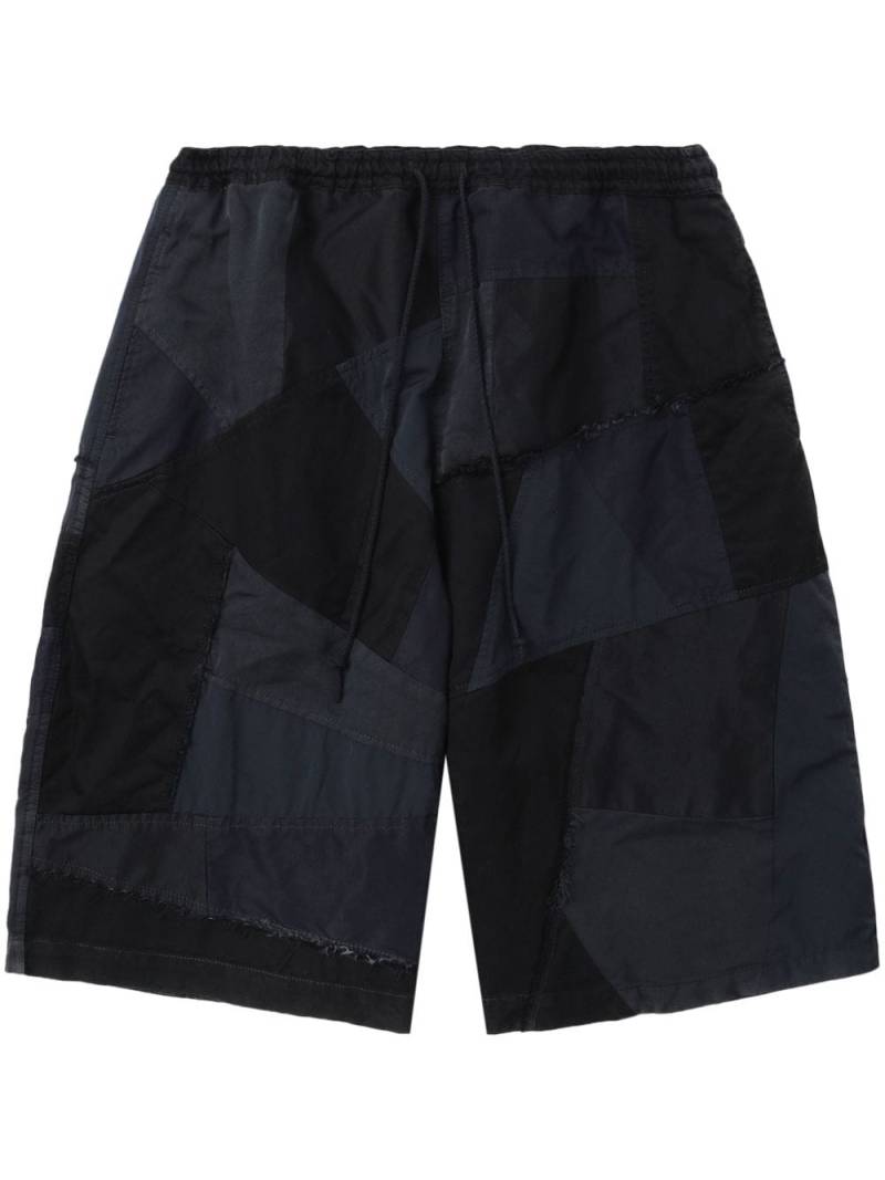 Comme des Garçons Homme patchwork drawstring shorts - Blue von Comme des Garçons Homme