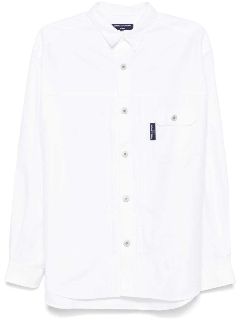 Comme des Garçons Homme pintuck-detail shirt - White von Comme des Garçons Homme