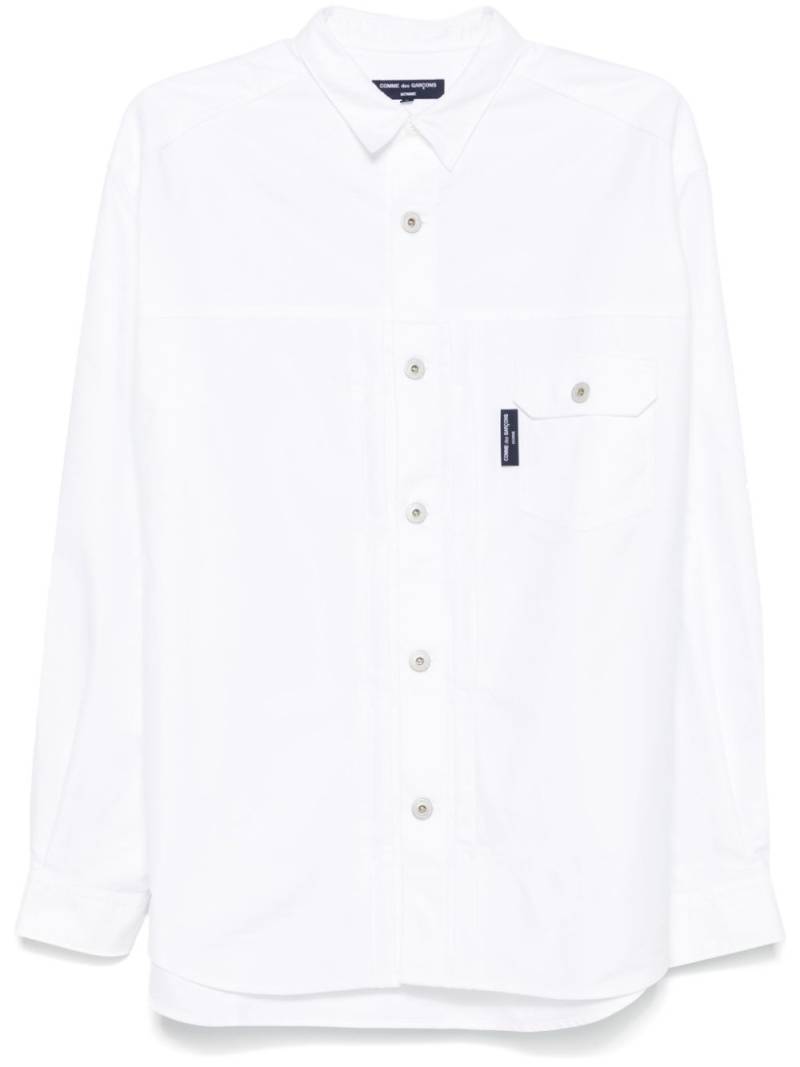 Comme des Garçons Homme pintuck-detail shirt - White von Comme des Garçons Homme