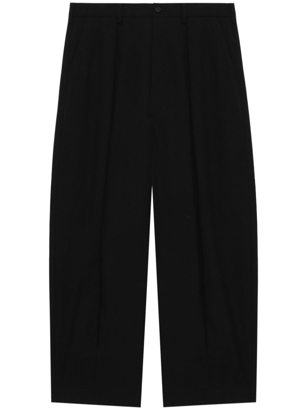 Comme des Garçons Homme pleat-detailing wide-leg trousers - Black von Comme des Garçons Homme