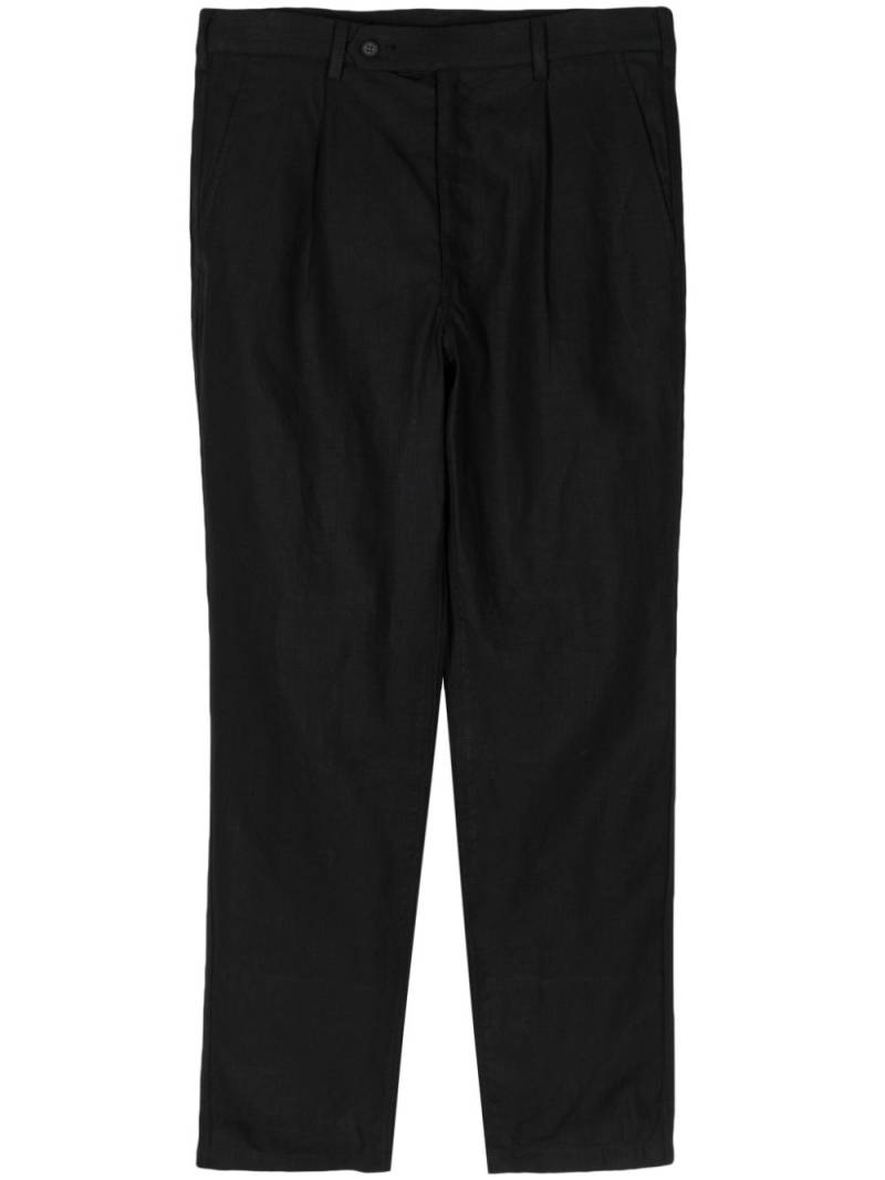 Comme des Garçons Homme pleated linen trousers - Blue von Comme des Garçons Homme