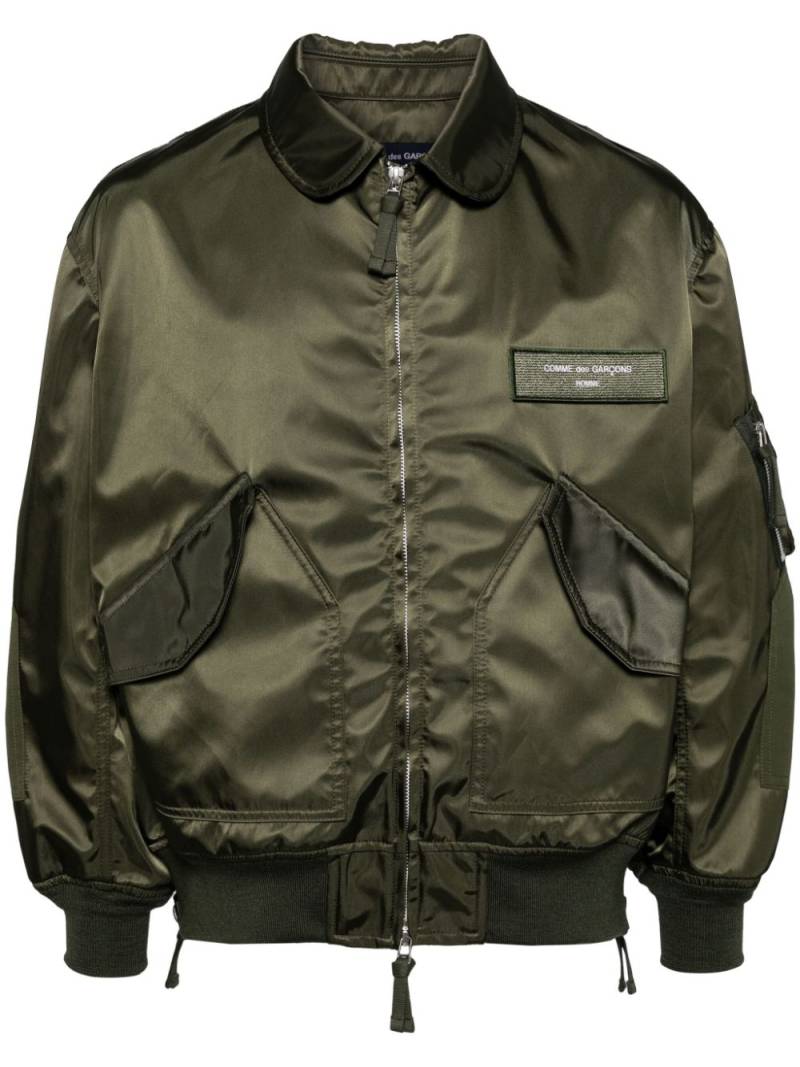 Comme des Garçons Homme side two-way zip fastening jacket - Green von Comme des Garçons Homme