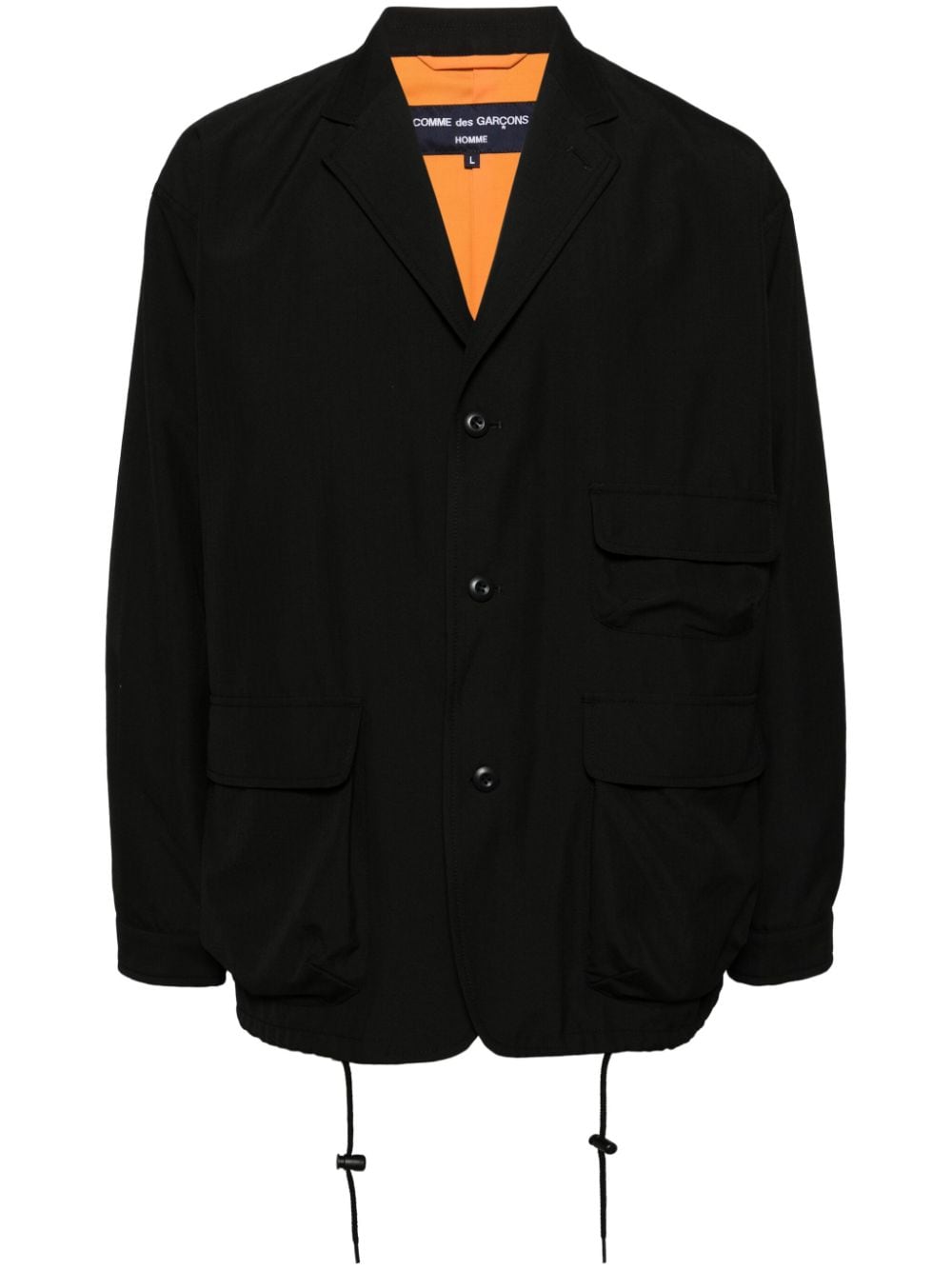 Comme des Garçons Homme single-breasted blazer - Black von Comme des Garçons Homme