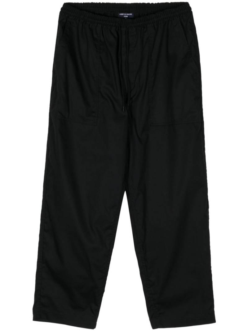 Comme des Garçons Homme straight-leg cotton trousers - Black von Comme des Garçons Homme