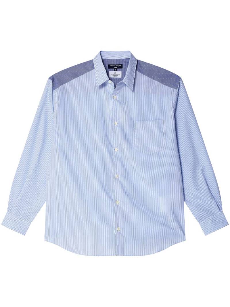 Comme des Garçons Homme striped cotton shirt - Blue von Comme des Garçons Homme