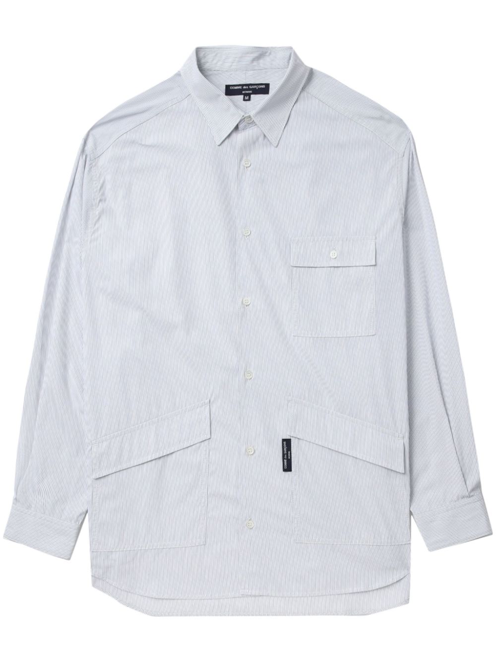 Comme des Garçons Homme striped cotton shirt - White von Comme des Garçons Homme