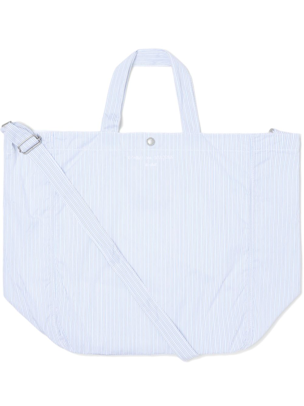 Comme des Garçons Homme striped cotton tote bag - White von Comme des Garçons Homme