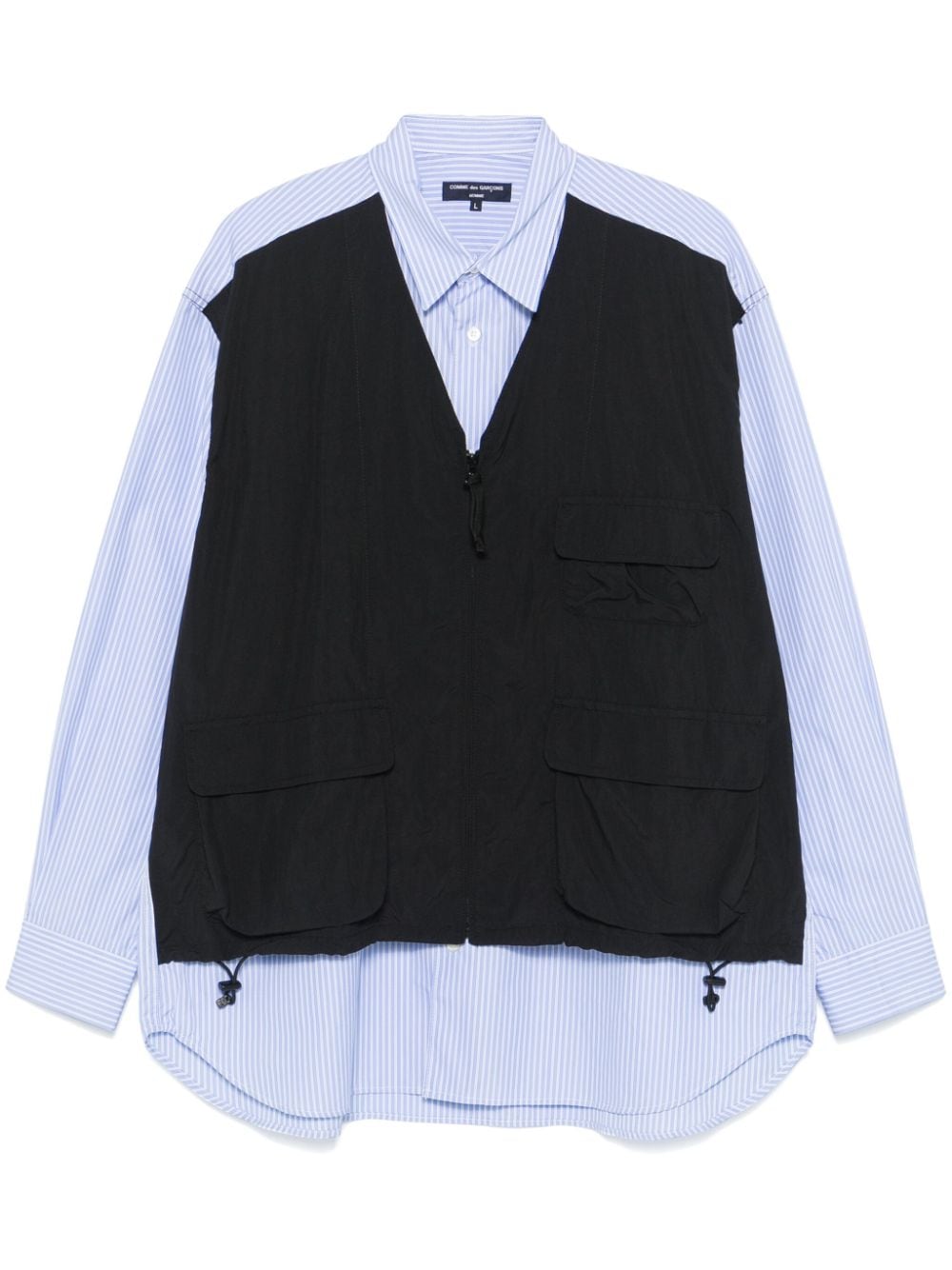 Comme des Garçons Homme striped shirt - Blue von Comme des Garçons Homme