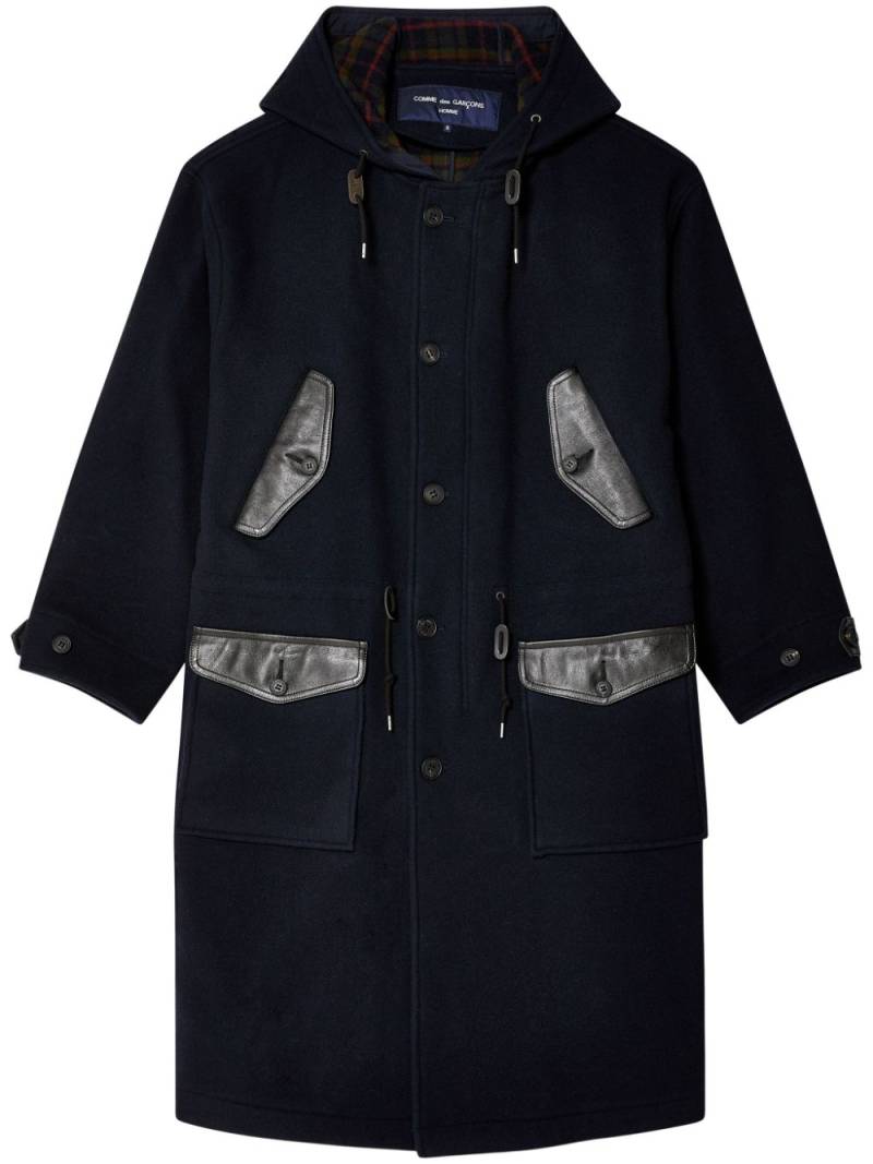 Comme des Garçons Homme wool coat - Blue von Comme des Garçons Homme