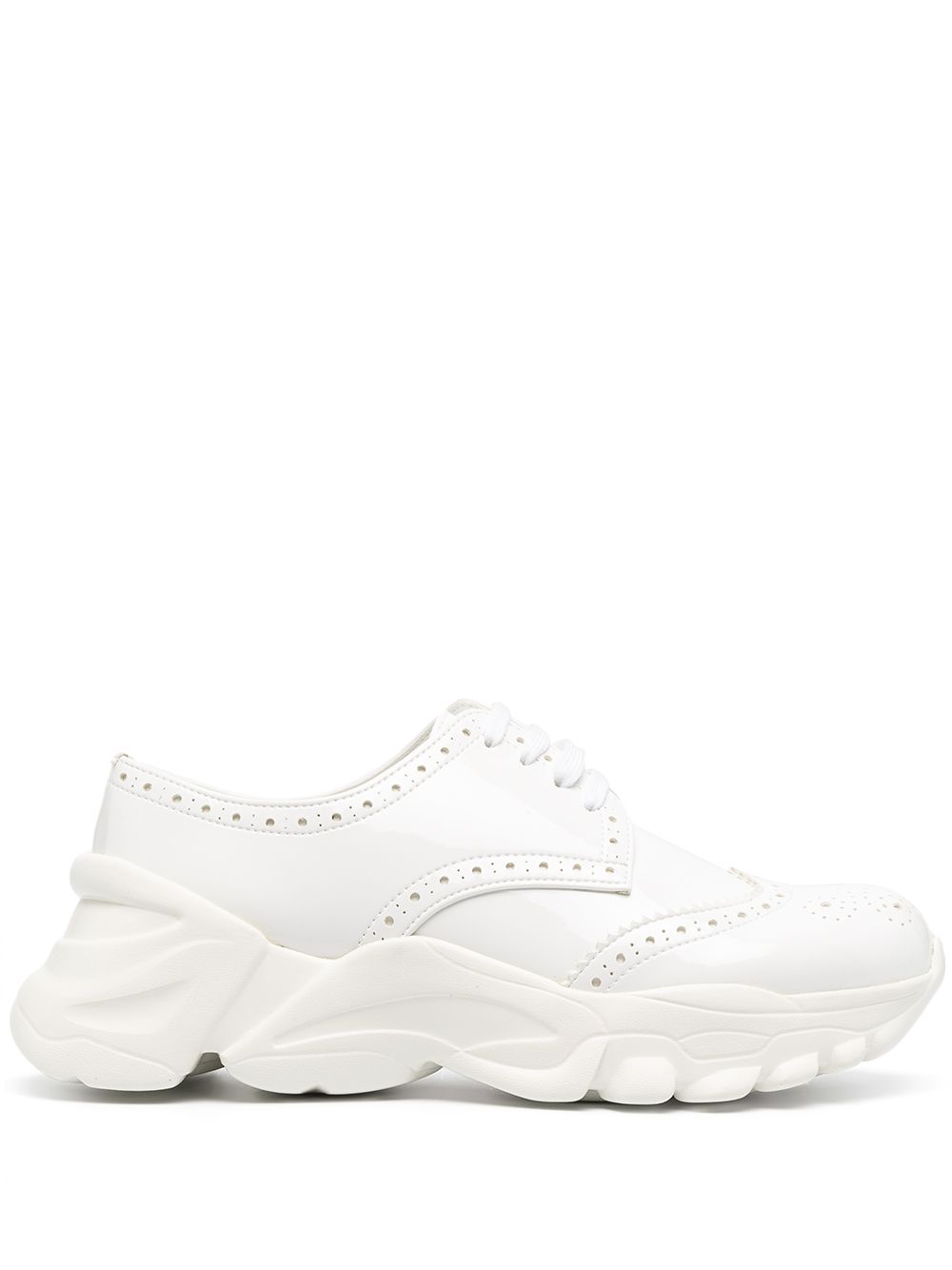 Comme des Garçons TAO brogue trim sneakers - White von Comme des Garçons TAO