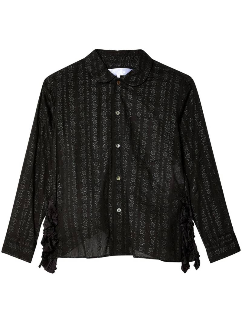 Comme des Garçons TAO floral-print cotton shirt - Black von Comme des Garçons TAO