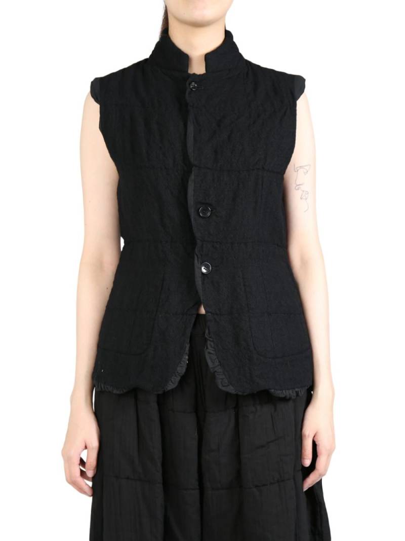 Comme des Garçons TAO ruffled-trim vest - Black von Comme des Garçons TAO