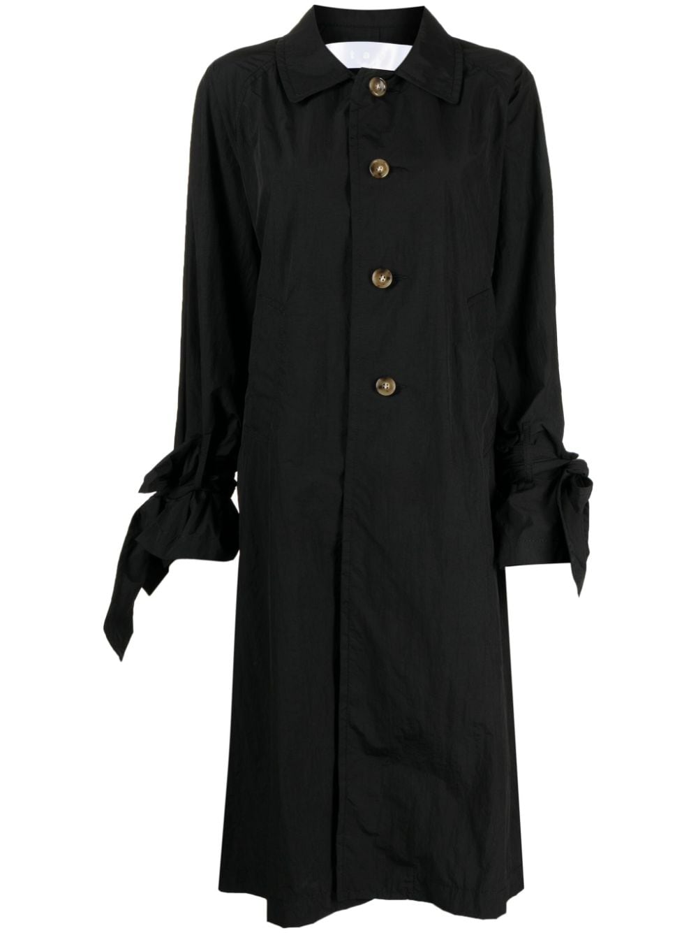 Comme des Garçons TAO tied-cuffs trench coat - Black von Comme des Garçons TAO