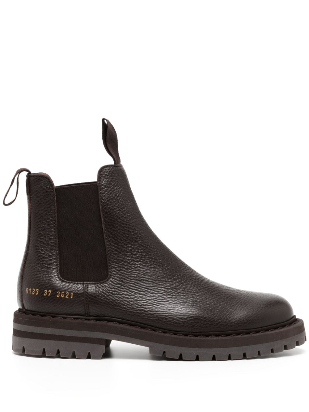 Common Projects Chelsea pebbled-leather ankle boots - Brown von Common Projects