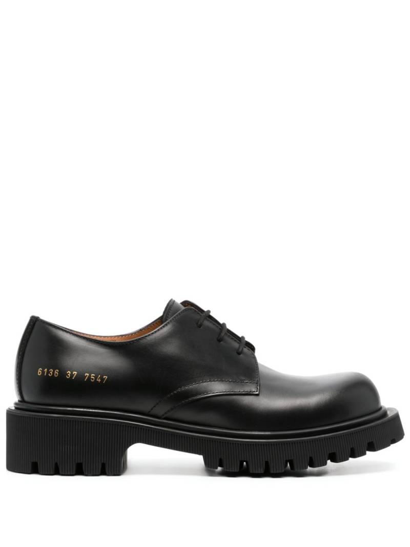 Common Projects lace-up leather oxford shoes - Black von Common Projects