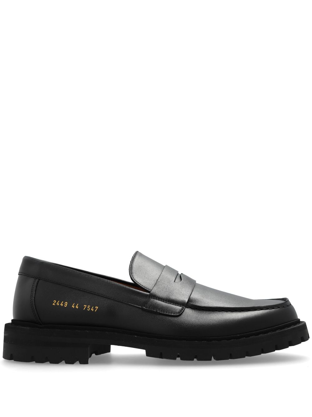 Common Projects round toe leather loafers - Black von Common Projects