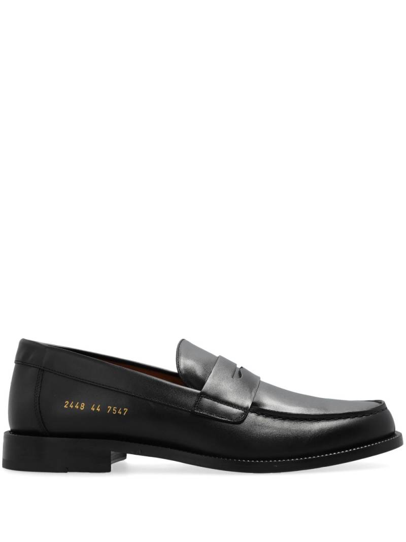 Common Projects round toe leather loafers - Black von Common Projects