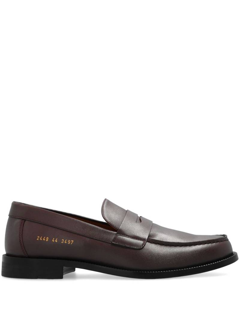 Common Projects round toe leather loafers - Red von Common Projects