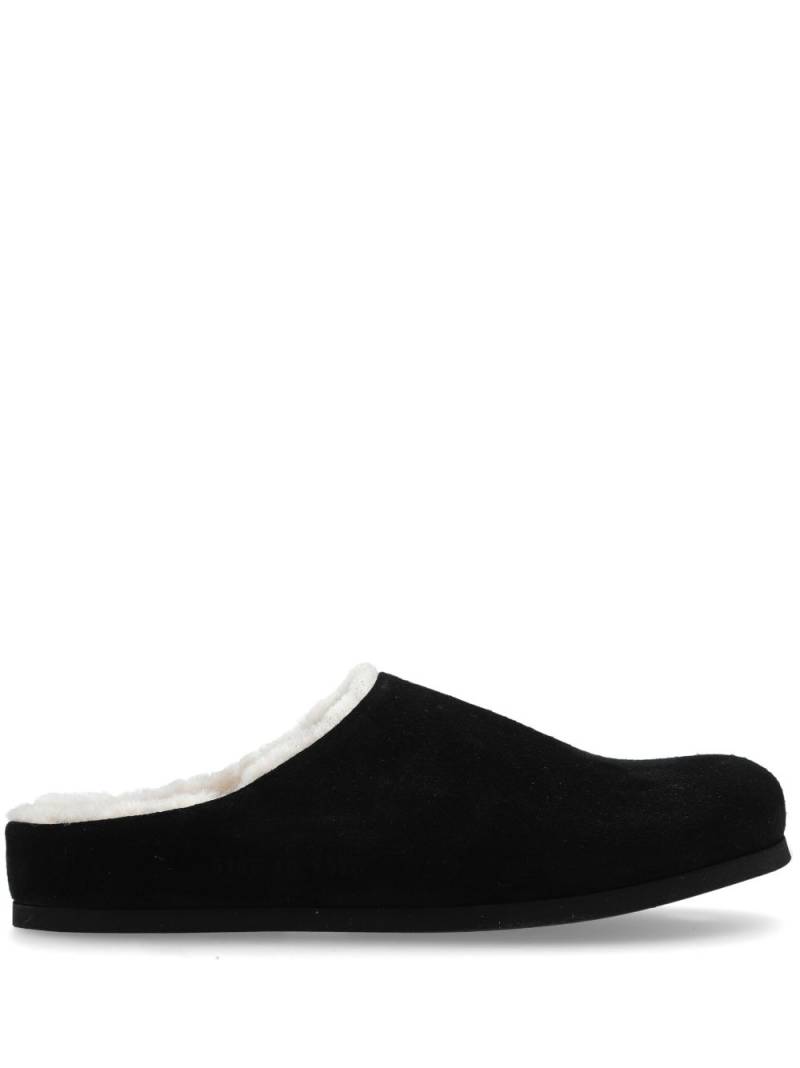 Common Projects shearling clogs - Black von Common Projects