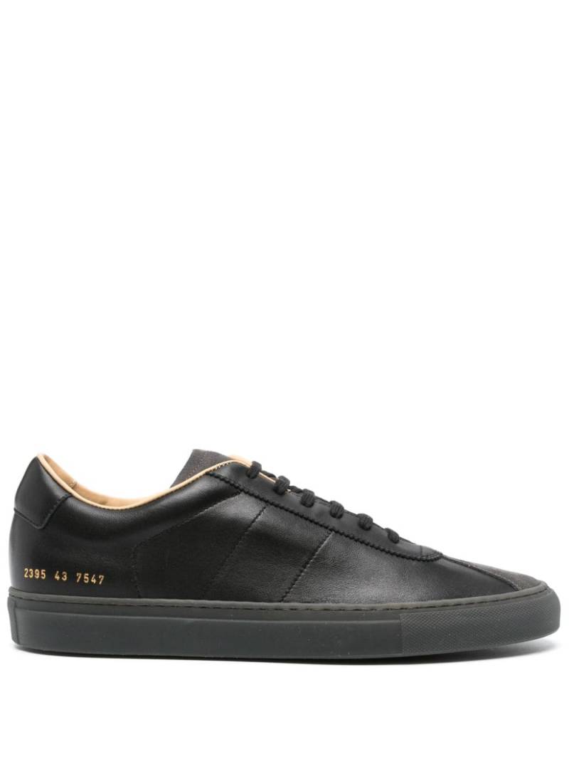 Common Projects suede-panel leather sneakers - Black von Common Projects