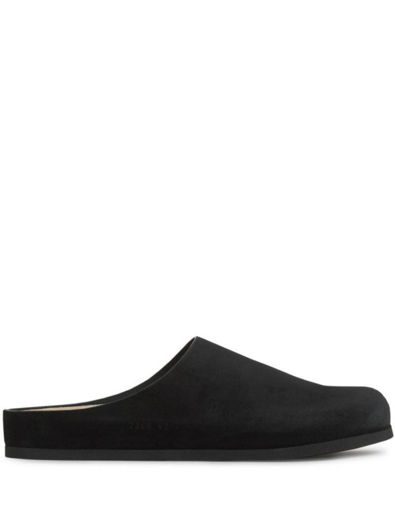 Common Projects suede slippers - Black von Common Projects