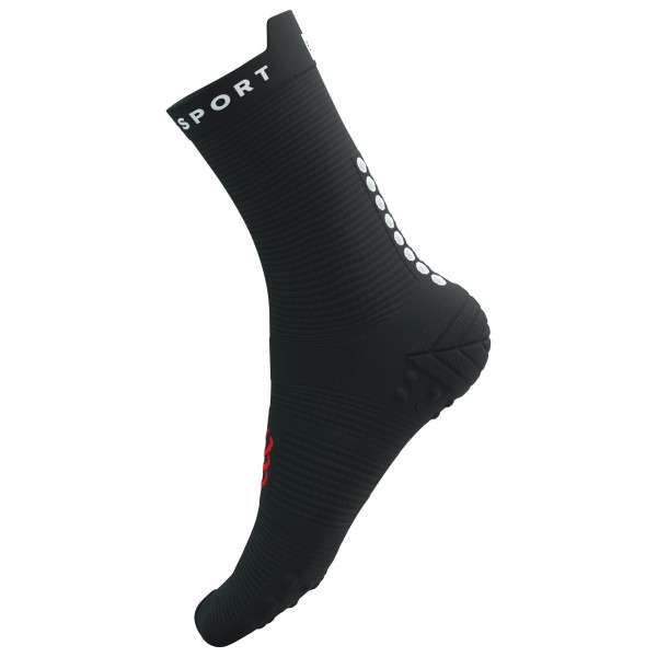 Compressport - Pro Racing Socks V4.0 Run High - Laufsocken Gr T1 - EU: 35-38;T2 - EU: 39-41;T3 - EU: 42-44;T4 - EU: 45-48 grau;grün;rot;schwarz von Compressport