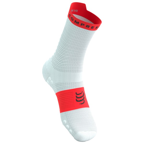 Compressport - Pro Racing Socks V4.0 Run High - Laufsocken Gr T1 - EU: 35-38 grau von Compressport